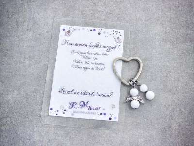 Hamarosan férjhez megyek kulcstartó tejkvarccal