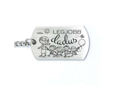 Legjobb dadus medálos kulcstartó