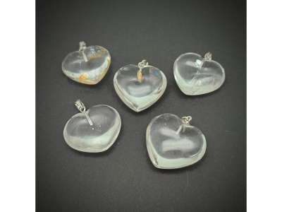 Szív medál Hegyikristály (MDG)