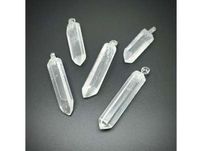 Csúcs medál hegyikristály 4-6cm (MDG)