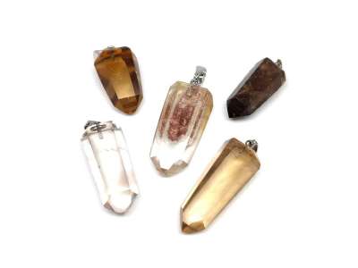 Csúcs medál Füstkvarc 20-35mm (MDG)