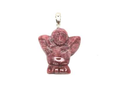 Medál bagoly rodonit 3x3cm