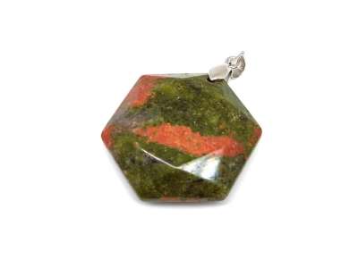 Hexagon medál Unakit 3cm