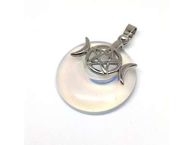 Fánk medál istennő Opalit 3cm