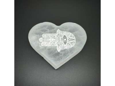 Szelenit szív lapos fatima keze 7-8cm