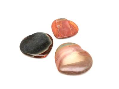 Szív Jáspis polikróm 4-6cm A (MDG)