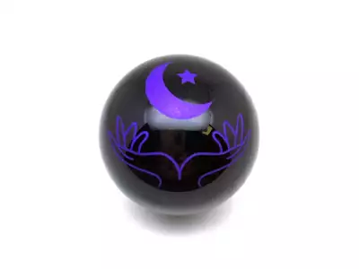 Golyó Obszidián lila kéz hold 5cm