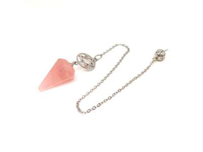 Inga hatlap csillag Rózsakvarc 1,5x2,5cm