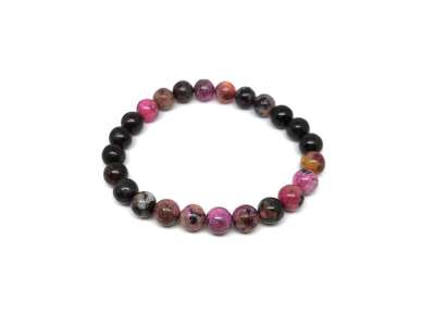 Kalcit kobalt golyó karkötő 8-9mm