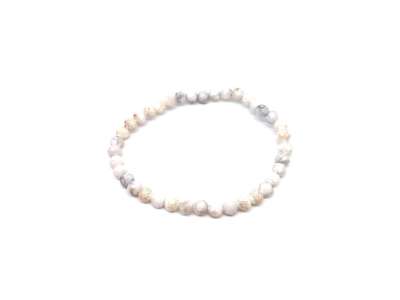 Magnezit fazettált golyó karkötő 5mm