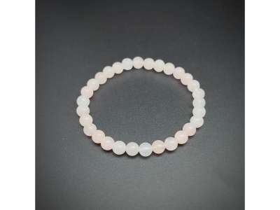Morganit golyó karkötő A 6mm