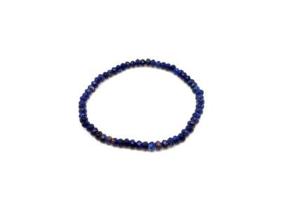 Achát tűz faz szin sötétkék korong kari 4x3mm