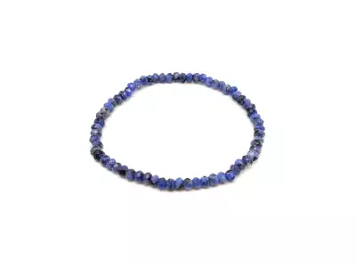 Achát tűz faz szinezett kék korong kari 4x3mm