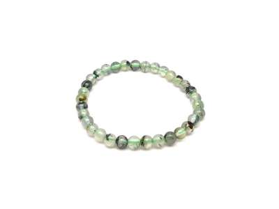 Prehnit golyó karkötő 6mm