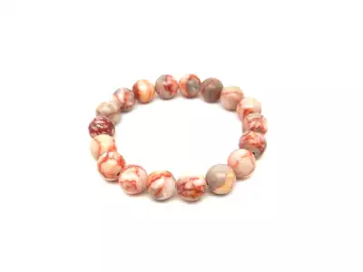 Márvány golyó karkötő 10-11mm