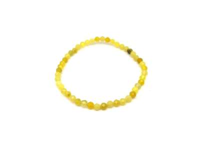 Jáde korea fazettált golyó karkötő 4mm