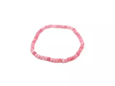 Achát faz szin vil rózsaszín korong kari 4x3mm