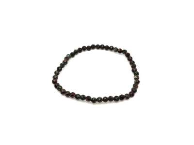 Szerafinit fazettált golyó karkötő 4mm