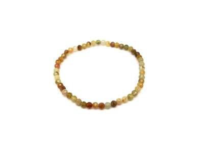 Gránát grosszulár fazettált golyó karkötő 4mm