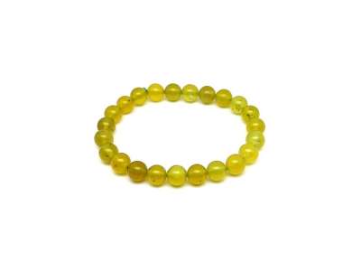 Jáde new golyó karkötő 8-9mm