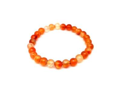 Karneol vil gyerek golyó karkötő 6mm