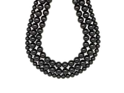 Tektit golyó 8mm– ékszerkészítő alapanyag (füzér)