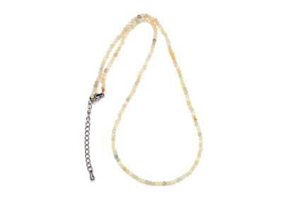 Berill heliodor fazettált golyó 2-3mm kapcsos