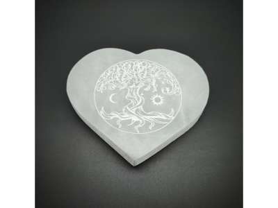 Szelenit szív lapos életfa hold nap 10cm