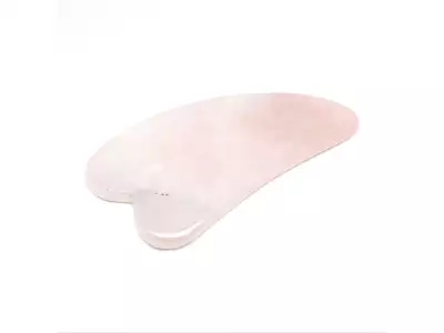 Rózsakvarc guasha 6x10cm