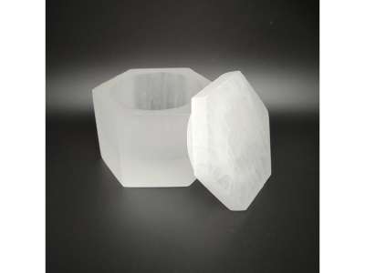 Szelenit doboz hatszög 8-9x6cm