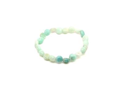 Amazonit orosz AB pebble karkötő 6-10mm