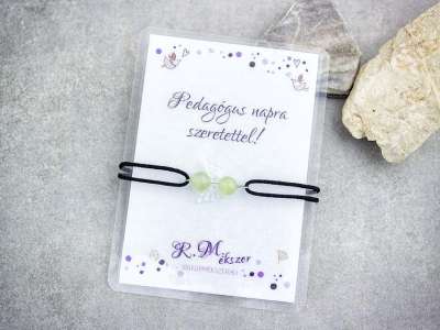 Pedagógus napra jáde angyal karkötő