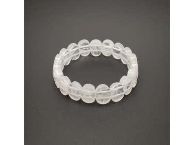 Hegyikristály faz ovális téglalap karkötő 14x10mm