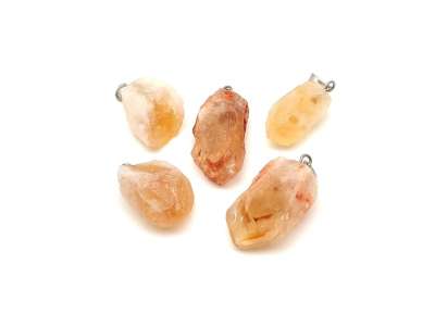 Citrin natúr csúcs medál 1-3cm