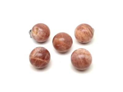 Golyó medál Holdkő barack 17-18mm