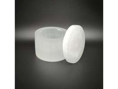 Szelenit doboz kerek 8x6cm