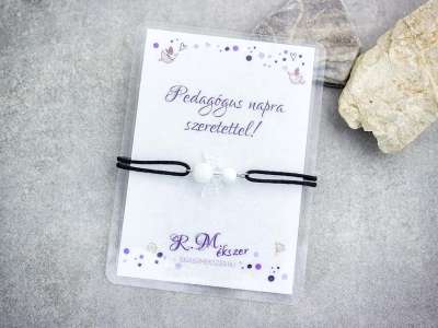 Pedagógus napra jáde angyal karkötő