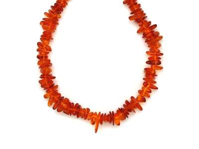 Borostyán barna splitter nyaklánc 45cm