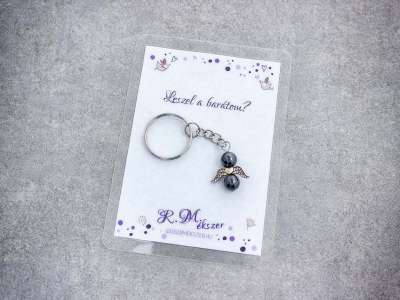 Leszel a barátom kulcstartó hematittal