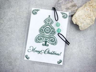 Merry Christmas aventurin angyal karkötő