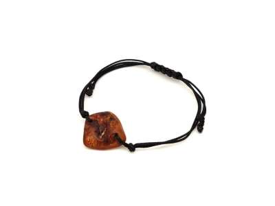 Borostyán állítható matt dobcsiszolat karkötő 2-3cm