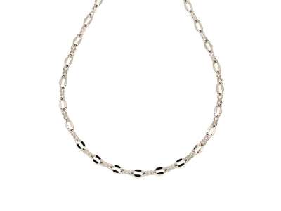 Orvosi acél ezüstszínű gyöngyszem lánc 45 cm