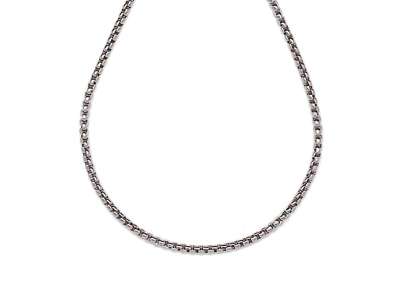 Orvosi acél ezüstszínű kocka lánc 45 cm