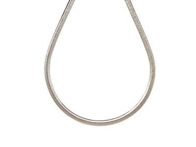 Orvosi acél ezüstszínű kígyólánc 45 cm