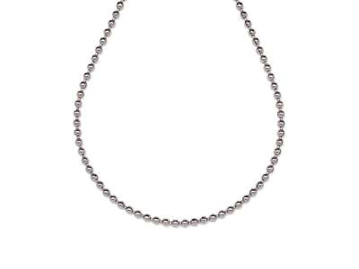 Orvosi acél ezüstszínű golyós lánc 45cm