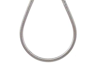 Orvosi acél ezüstszínű kígyólánc nyaklánc 45cm