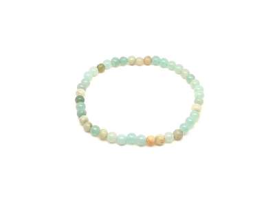 Amazonit kínai ásvány karkötő golyós 4mm
