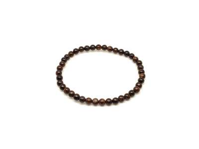 Bronzit ásvány karkötő golyós 4mm