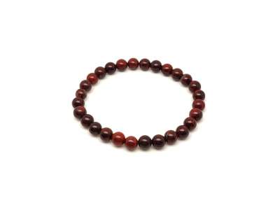 Jáspis breccsa ásvány karkötő golyós 6mm