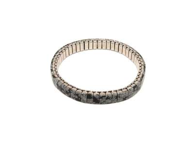 Obszidián hópehely rugalmas ásvány karkötő 6mm